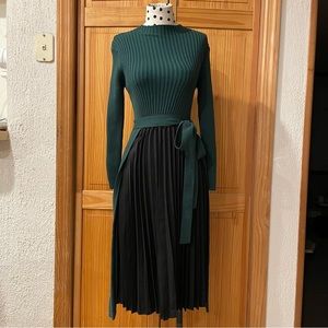 Chicwish Elegant Front Pleated Knit Dress (regular or maternity) Size Small